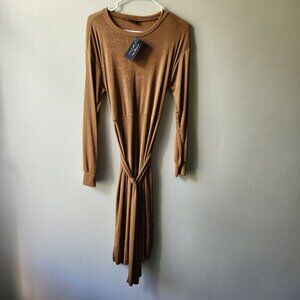 NWT Flattering Bodycon Tie Waist Party Dress